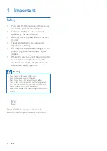 Preview for 4 page of Philips BM7 User Manual