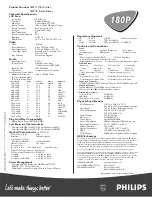 Предварительный просмотр 2 страницы Philips Brilliance 180P Specification Sheet