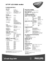 Предварительный просмотр 2 страницы Philips Brilliance 180P2M Specification Sheet