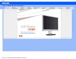 Предварительный просмотр 1 страницы Philips Brilliance 190B9CS Electronic User'S Manual