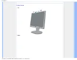 Предварительный просмотр 37 страницы Philips Brilliance 190B9CS Electronic User'S Manual