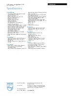 Preview for 3 page of Philips Brilliance 190P6EB Specifications