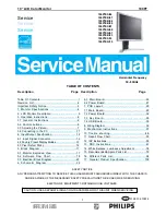 Philips Brilliance 190P7EB/27 Service Manual предпросмотр