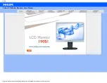 Philips Brilliance 190S1CB User Manual preview