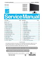 Philips Brilliance 190SW9FB/27 Servise Manual предпросмотр