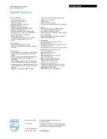 Предварительный просмотр 3 страницы Philips Brilliance 190SW9FS Specification Sheet