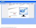 Preview for 1 page of Philips Brilliance 19S1CB Electronic User'S Manual