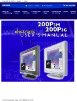 Philips BRILLIANCE 200P3M User Manual preview