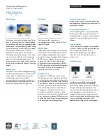 Preview for 2 page of Philips Brilliance 220S2CB Specifications