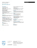 Preview for 3 page of Philips Brilliance 220S2CB Specifications