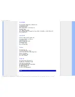 Preview for 101 page of Philips Brilliance 240PW9EB User Manual