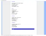 Предварительный просмотр 95 страницы Philips Brilliance 240SW9FB Electronic User'S Manual