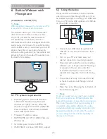 Предварительный просмотр 28 страницы Philips Brilliance 241P4 User Manual