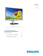 Preview for 1 page of Philips Brilliance 241P4Q User Manual