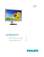 Philips Brilliance 271P4 User Manual preview