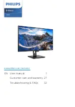 Philips Brilliance 276P1 User Manual preview