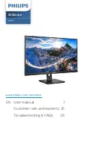 Preview for 1 page of Philips Brilliance 279P1 User Manual