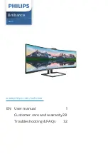 Philips Brilliance 439P9 User Manual предпросмотр