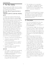 Preview for 3 page of Philips Brilliance S221C3 User Manual