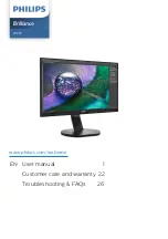 Philips Brillince 272P7 User Manual preview