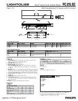 Philips Brisa FC21LEC Specification preview