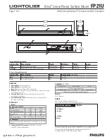 Philips Brisa FP21U Specification предпросмотр