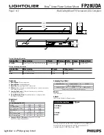 Preview for 1 page of Philips Brisa FP28UDA Dimensions