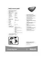 Предварительный просмотр 2 страницы Philips BS100 Product Information