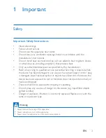 Предварительный просмотр 5 страницы Philips BT100 User Manual