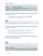 Preview for 14 page of Philips BT100 User Manual