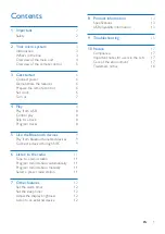 Preview for 3 page of Philips BT2110 User Manual