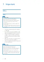 Preview for 4 page of Philips BT2110 User Manual