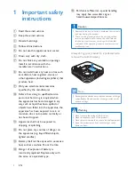 Предварительный просмотр 4 страницы Philips BT2500 User Manual