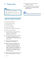 Preview for 3 page of Philips BT3500 User Manual