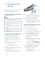 Preview for 8 page of Philips BT3600 User Manual