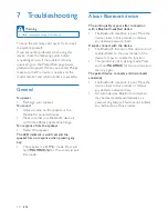 Preview for 12 page of Philips BT3600 User Manual