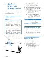 Предварительный просмотр 8 страницы Philips BT4100 User Manual