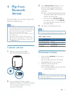 Предварительный просмотр 7 страницы Philips BT50 User Manual