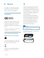 Предварительный просмотр 14 страницы Philips BT6000 User Manual