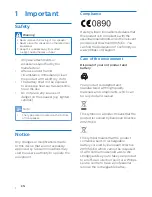 Предварительный просмотр 4 страницы Philips BT6700 User Manual