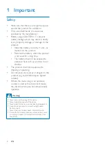 Предварительный просмотр 4 страницы Philips BTB1370 User Manual