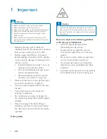 Предварительный просмотр 4 страницы Philips BTB2090 User Manual