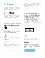 Предварительный просмотр 5 страницы Philips BTB2090 User Manual