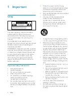 Preview for 4 page of Philips BTB2315 User Manual