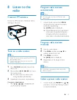 Preview for 21 page of Philips BTD3180 User Manual