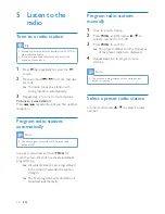 Предварительный просмотр 13 страницы Philips BTM2180/37 User Manual