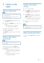 Preview for 15 page of Philips BTM2355 User Manual