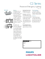 Preview for 1 page of Philips C2 Series Specification