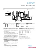 Philips C4T4W Specification preview