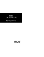 Philips C633 Operating Instructions Manual preview